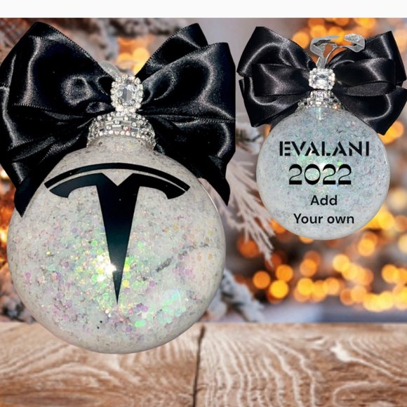 Tesla Christmas Tree Ornament| Customized Present| White Elephant Gift, Vehicle - Picture 1 of 15